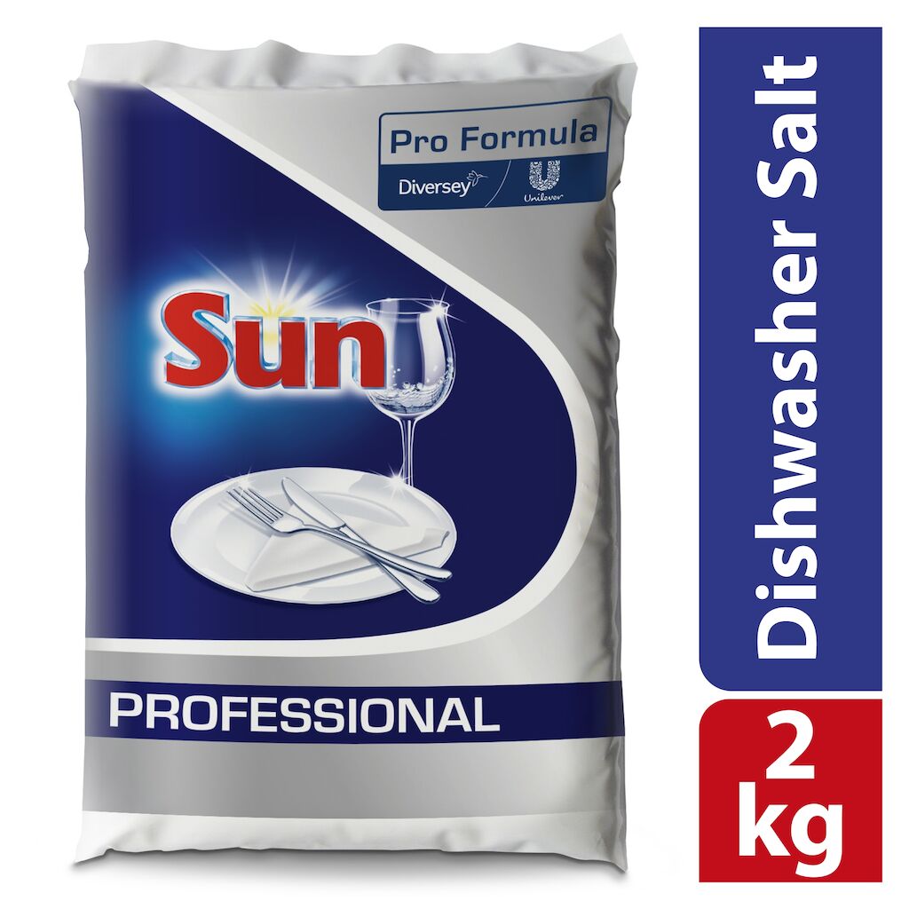 Sun Pro Formula Dishwash Salt 6x2kg - Dishwasher Salt with coarse granules